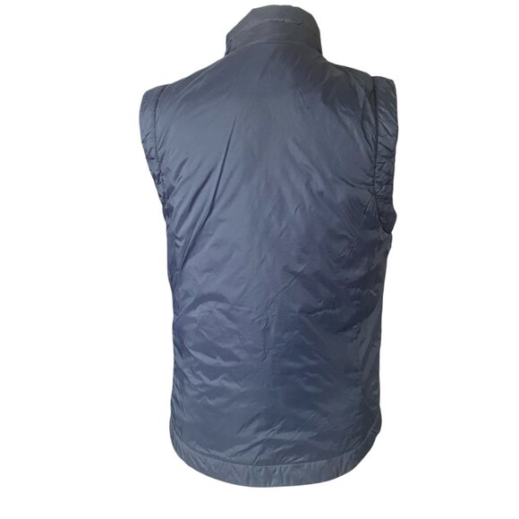 Faconnable women's XS dark blue zip up collared sleeveless puffer vest tops - Picture 4 of 10